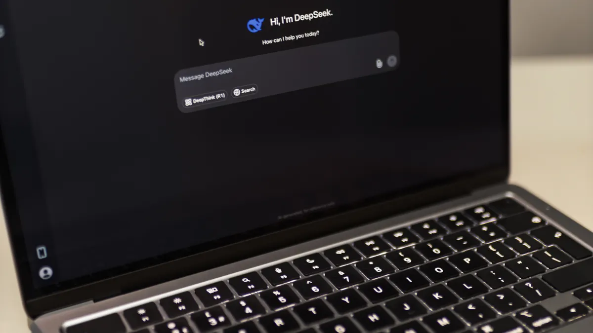 How to build a simple monthly SEO routine using AI tools — Laptop Displaying AI Conversation Interface